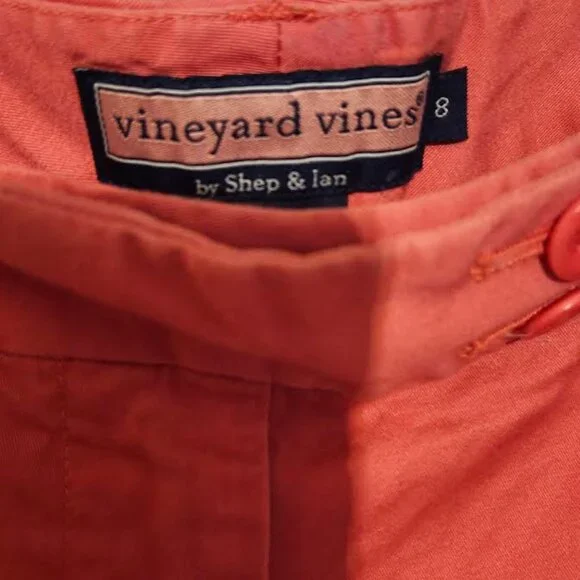 Vineyard Vines Women's Coral Salmon Pink Shorts - Picture 2 of 3